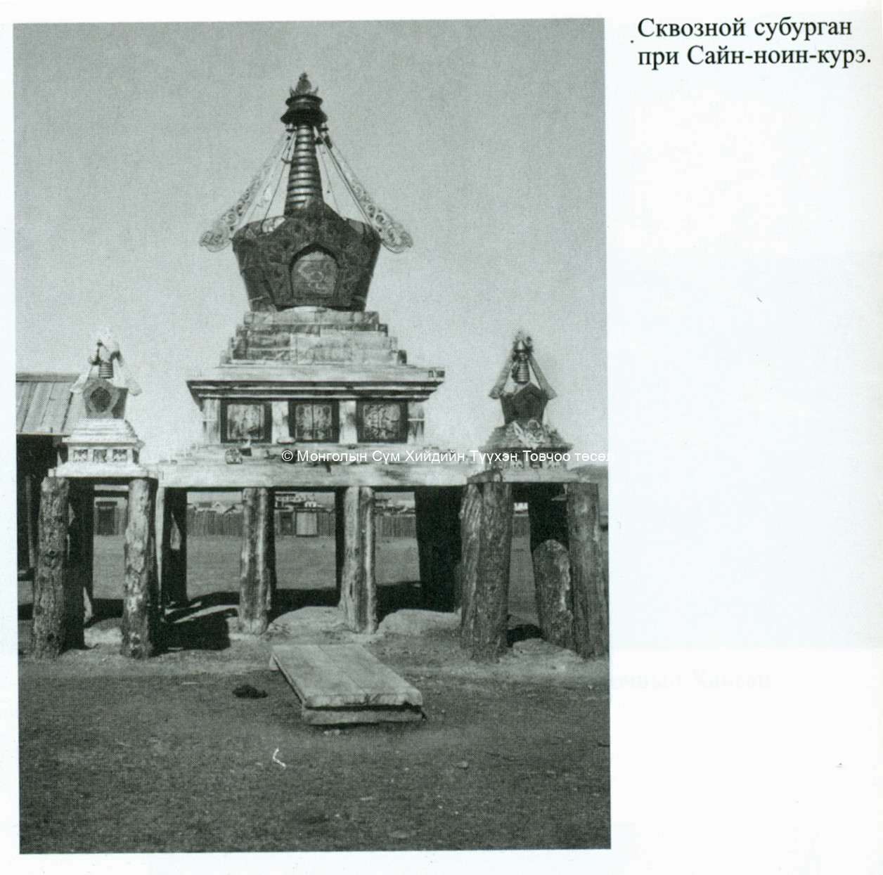 Entrance stupa.  P.K. Dnevniki Mongolo Tibetskoi expeditsii Diaries of Mongol Tibet Expedition. St. Petersburg. Nauka 2008. 1.1. Travelled from 1923 to 1926.